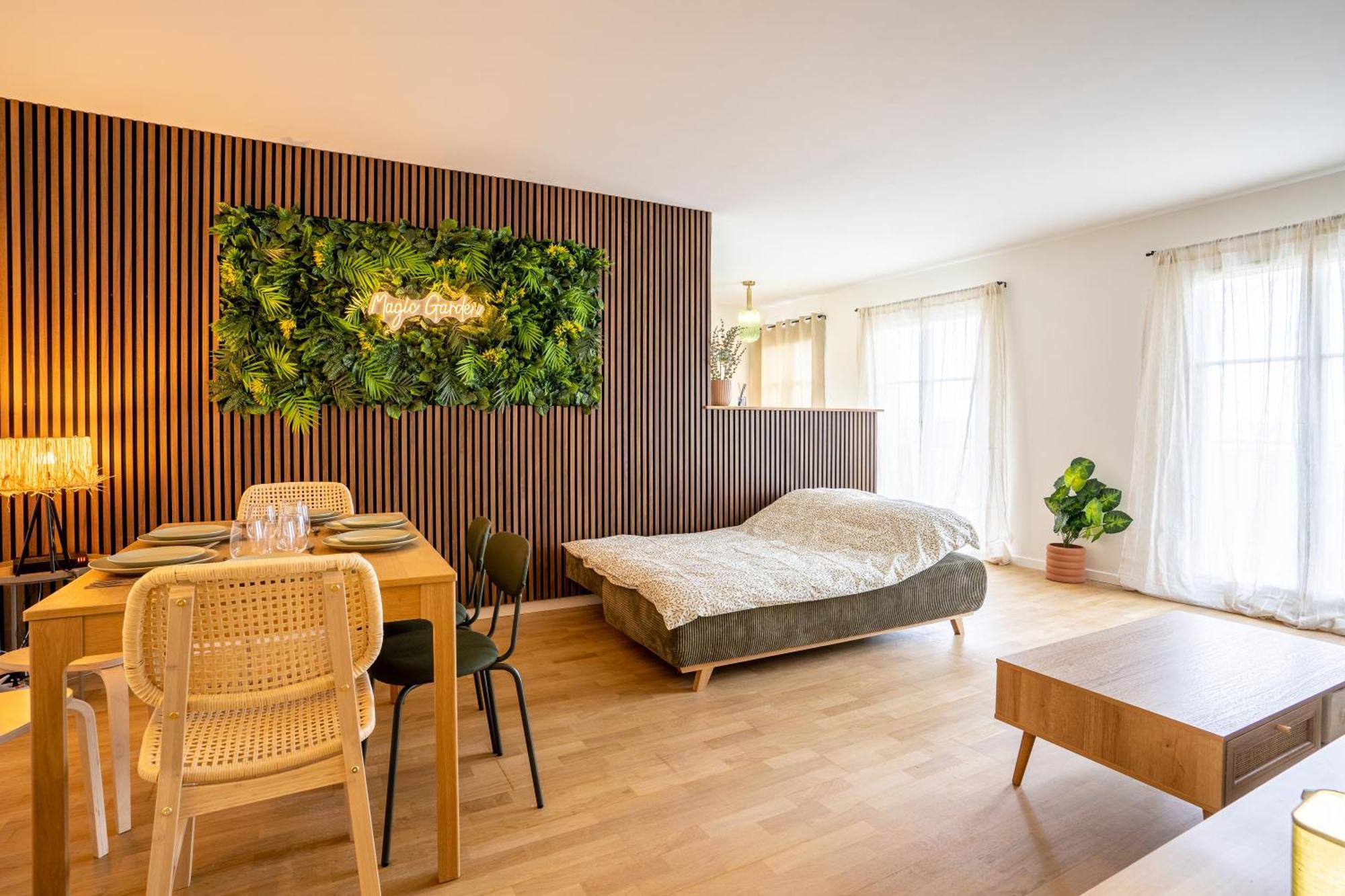 Magic Garden 6 Personnes Parking Prive A 20M Du Rer Apartman Serris Kültér fotó